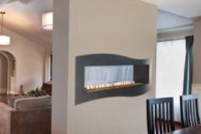 See-Through Gas Fireplace